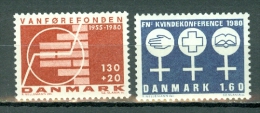 Danmark, 1980 Yv 699**, 702**, Mi 698**, 701**, Facit 723**, 726** - Unused Stamps