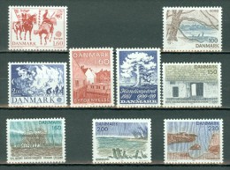 Danmark, 1981 Yv 733/734**, 735/739**, 740/741**, Mi 730/731**, 733/739**, Facit 756/57**, 759/65** - Neufs