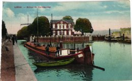 Binnenschepen Péniche  2 CP   Liège  Bassin      Coronmeuse L'Ecluse Canal Kanaal Sluis Battelerie Schip - Houseboats