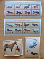 Tanzania 1997 Equestrian Horses Chevaux Pferde 2 Sheets + 2 Souvenir Sheets MNH** - Tansania (1964-...)