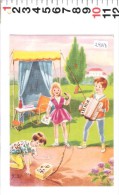 A 2987 RAGAZZI FISARMONICA REGISTRATORE TENDA TAVOLO PIC NIC - Humorous Cards