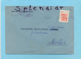 BOSNIA-SARAJEVO To MOSTAR-cover-1960 - Covers & Documents