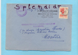 YUGOSLAVIA-Sarajevo To Mostar-cover-1966 - Covers & Documents