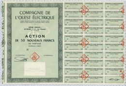 Cie De L'Ouest Electrique, Le Mans (blanquette) - Electricité & Gaz