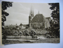 Germany: Erfurt - Der Dom Vom Petersberg Aus Gesehen - Used 1965 - Erfurt