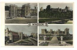 England. Windsor. Henry VIII Gateway. St. George's Chapel & Windsor Castle. East Terrace. Windsor Castle From Home Park. - Windsor