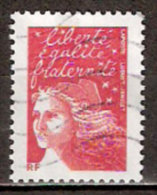 Timbre France Y&T N°3417 (06) Obl. Marianne Du 14 Juillet.  TVP.  Rouge. Cote 0.15 € - 1997-2004 Marianne Of July 14th