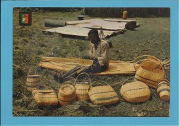 LUANDA - Calumbo - Cesteiro - Basketmaker - Vannier - Costumes - Ethnic - Angola - 2 SCANS - Angola