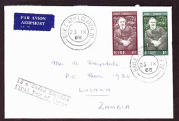 Ireland On Cover FDC To Zambia - 1968 - James Connolly - Cartas & Documentos