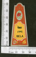 India 1950's Bela Hair Oil French Print Vintage Perfume Label Multi-colour # 3501 - Etiquettes