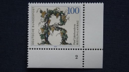 Deutschland Bund 1446 Yt 1278 Eckrand Mit Formnummer 2 **/mnh, 500 Jahre Rieslinganbau - Sonstige & Ohne Zuordnung