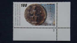 Deutschland Bund 1452 Yt 1284 Eckrand Mit Formnummer 2 **/mnh, Siegel Kaiser Friedrichs II. (1240), Messe Frankfurt - Sonstige & Ohne Zuordnung