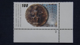 Deutschland Bund 1452 Yt 1284 Eckrand Mit Formnummer 2 **/mnh, Siegel Kaiser Friedrichs II. (1240), Messe Frankfurt - Andere & Zonder Classificatie