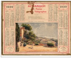 Almanach Des Postes Et Télégraphes 1939  - Villa Gecque La Terrasse Beaulieu Sur Mer - Département Aude - - Big : 1921-40