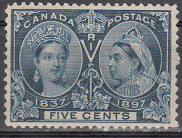 Canada   Scott No.  54  Unused Hinged      Year  1897 - Neufs