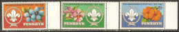Penrhyn 1983 Mi# 302-304 ** MNH - Scouting Year / Tropical Flowers - Penrhyn