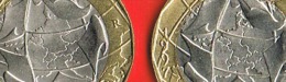 27 Italia -2 Monete  £.  1.000 1997 Bimetallica Con Confini Germania Unita - Germania Divisa - 1 000 Liras