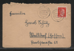 GERMANY THIRD REICH 1943 LETTER BETTEMBURG SINGLE FRANKING 12PF HITLER - Covers & Documents