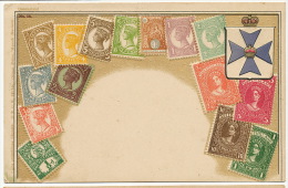 Philatelic Card Embossed Queensland Stamps By Ottmar Zieher Carte Philatelique - Autres & Non Classés