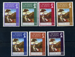 Iles Caïmanes ** N° 253 à 259 - Pâques Œuvre Du Titien - Cayman Islands