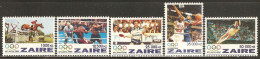 Zaire 1996 Mi# 1126-1130 ** MNH - Summer Olympic Games, Atlanta - Unused Stamps