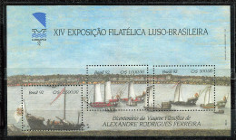 Brésil ** Bloc N°88 - "Lubrapex 92" Expo Philat. Barques Au Port - Blokken & Velletjes