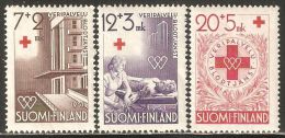 Finland 1951 Mi# 392-394 ** MNH - Finnish Red Cross - Unused Stamps