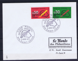 Reunion:  Code Postal Premier Joure 410-411 (edition Limitée Nr 4) - Storia Postale