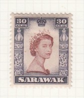 QUEEN ELIZABETH II - Issued 1955 - Sarawak (...-1963)