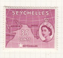 QUEEN ELIZABETH II - Issued 1954 - Seychelles (...-1976)