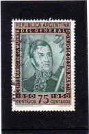 1950 Argentina - 50° Morte Di Don Josè De San Martin - Usados