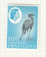 QUEEN ELIZABETH II - Issued 1962 - Swaziland (...-1967)
