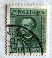 ITALIA 1931 . ERITREA EFFIGIE VITTORIO EMANUELE III . LIRE 2,50 USATO - Eritrée