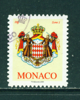 MONACO - 2009  Arms  No Value Indicated  Self Adhesive  Used As Scan - Autres & Non Classés
