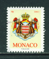 MONACO - 2009  Arms  No Value Indicated  Self Adhesive  Used As Scan - Andere & Zonder Classificatie