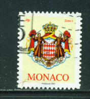 MONACO - 2009  Arms  No Value Indicated  Self Adhesive  Used As Scan - Otros & Sin Clasificación