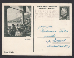 YUGOSLAVIA - CROATIA, Illustrated Postcard, Year 1955,  Opatija - Covers & Documents