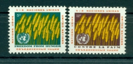 Nations Unies New York 1963 - Michel N. 126/27 - Contre La Faim - Neufs