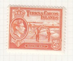 KING GEORGE VI - 1938 - Turks & Caicos