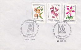 Argentina  1984 Flowers  10th Anniversary Chaquena Philatelic Association  FDC - FDC
