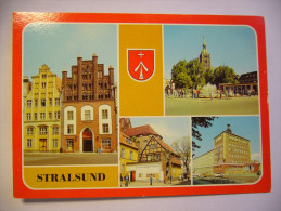 Germany: Stralsund - Wulflamhaus Am Alten Markt, Ossenreyer Straße, Museum, Hotel "Baltic" - 1988 - Stralsund