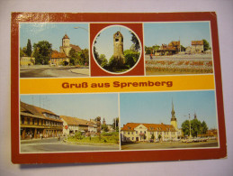 Germany: Spremberg - Postrow Z Grodka - Schloß, Busbahnhof, Clara-Zetkin-Straße, Rathaus - 1970s Used - Spremberg