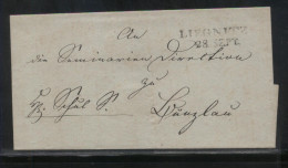 POLAND PRUSSIAN PARTITION ZONE STAMPLESS LETTER LIEGNITZ (NOW LEGNICA) TO BRESLAU (NOW WROCLAW) - ...-1860 Vorphilatelie