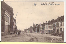 CPA Eecloo Eeklo La Rue De La Station Flandre Orientale Belgique - Eeklo