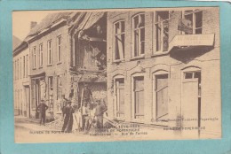 OORLOG 1914 - 1915 - RUINES  DE  POPERINGHE - RUE  DE  FURNES   -  BELLE CARTE   ANIMEE  - - Poperinge