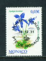 MONACO - 2011  Flowers  3c  Used As Scan - Used Stamps