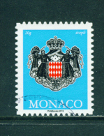MONACO - 2012  Arms  No Value Indicated  Self Adhesive  Used As Scan - Usados