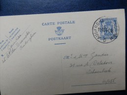 40/485   CP OBL. AUDERGHEM  1941 - Lettres & Documents