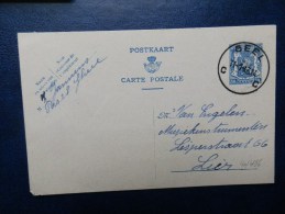 40/486   CP OBL. GEEL  1943 - Lettres & Documents