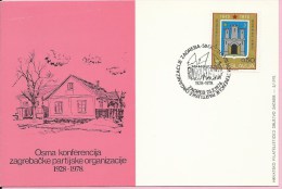 50 Years Of 8th Conference Party Organization Zagreb, Zagreb, 25.2.1978., Yugoslavia, Carte Postale - Covers & Documents